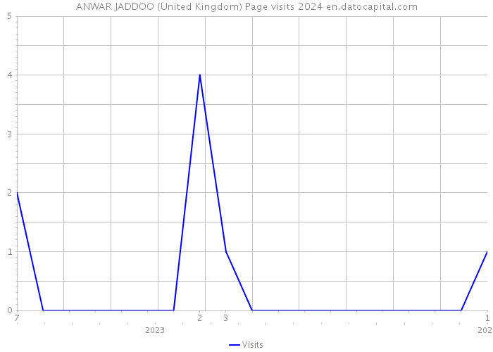 ANWAR JADDOO (United Kingdom) Page visits 2024 
