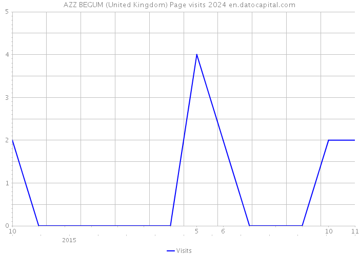 AZZ BEGUM (United Kingdom) Page visits 2024 