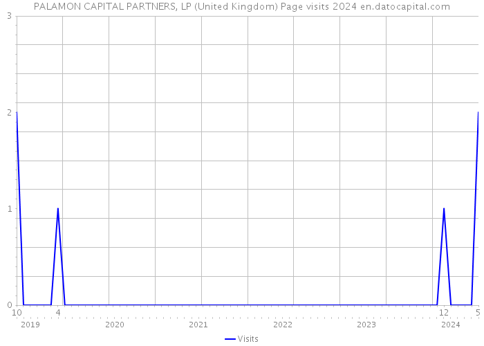 PALAMON CAPITAL PARTNERS, LP (United Kingdom) Page visits 2024 