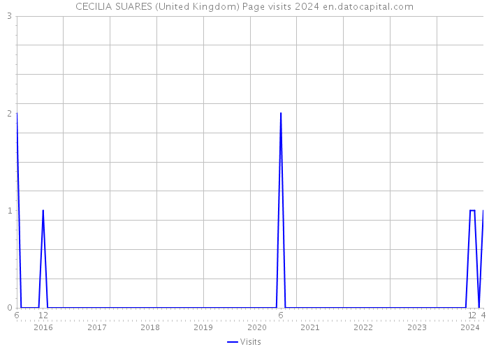 CECILIA SUARES (United Kingdom) Page visits 2024 