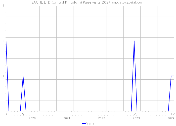BACHE LTD (United Kingdom) Page visits 2024 