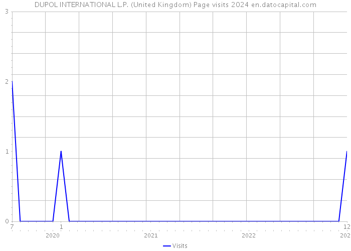 DUPOL INTERNATIONAL L.P. (United Kingdom) Page visits 2024 