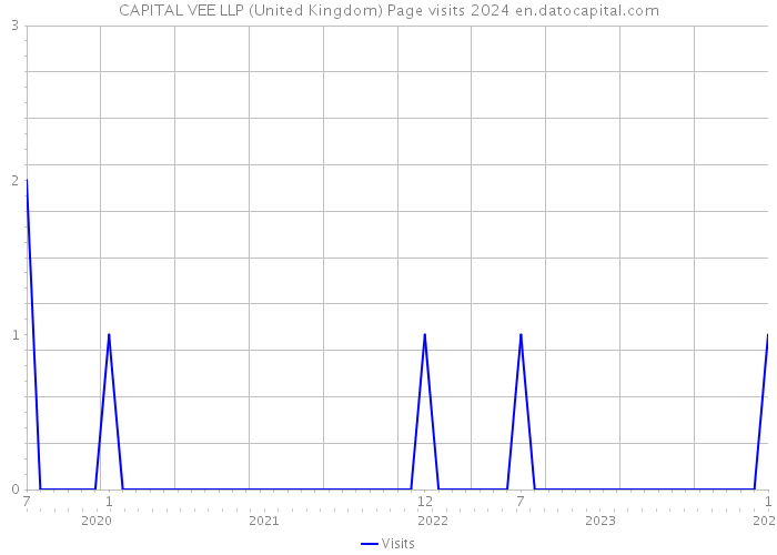 CAPITAL VEE LLP (United Kingdom) Page visits 2024 