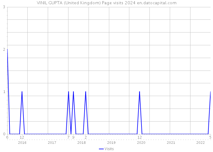 VINIL GUPTA (United Kingdom) Page visits 2024 