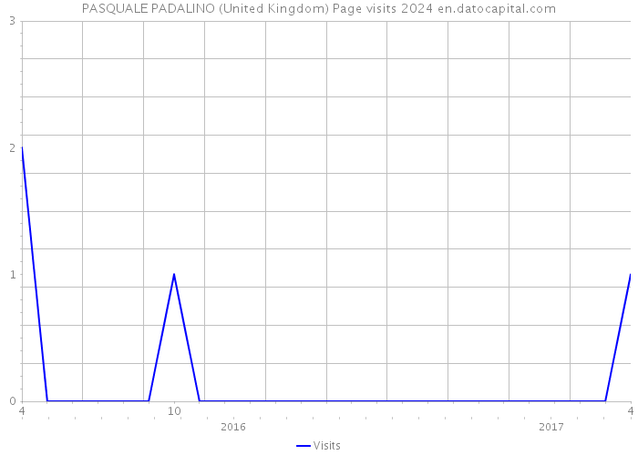 PASQUALE PADALINO (United Kingdom) Page visits 2024 
