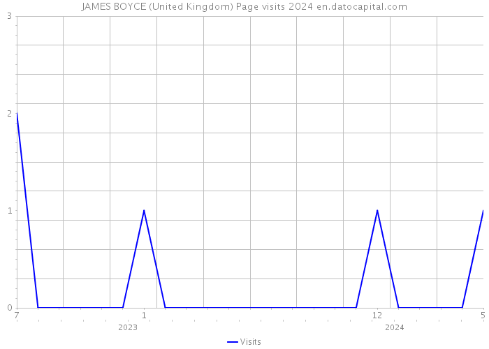 JAMES BOYCE (United Kingdom) Page visits 2024 