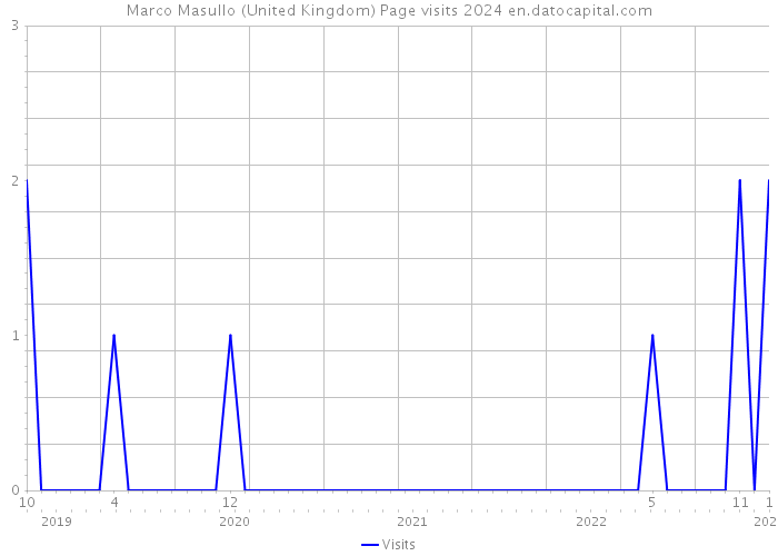 Marco Masullo (United Kingdom) Page visits 2024 