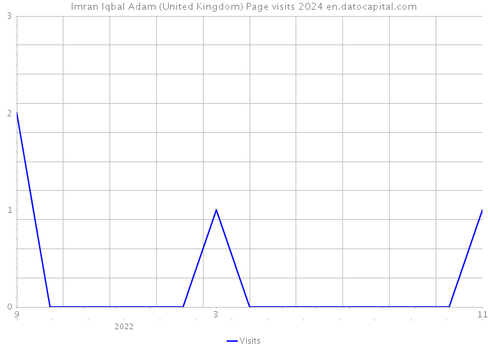 Imran Iqbal Adam (United Kingdom) Page visits 2024 