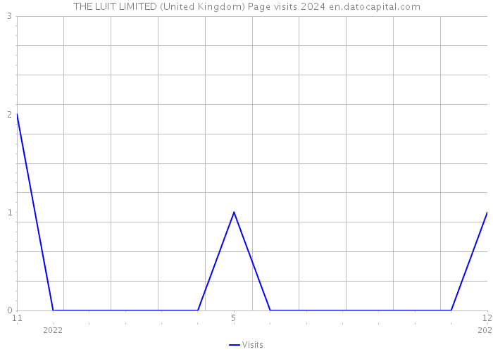 THE LUIT LIMITED (United Kingdom) Page visits 2024 