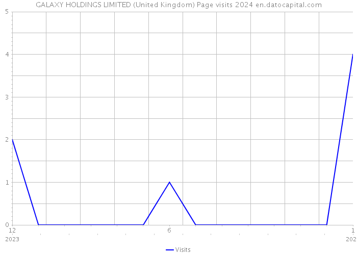 GALAXY HOLDINGS LIMITED (United Kingdom) Page visits 2024 