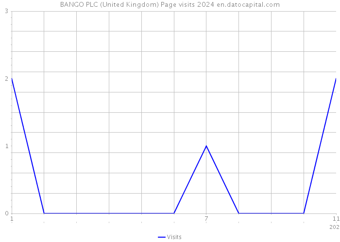 BANGO PLC (United Kingdom) Page visits 2024 