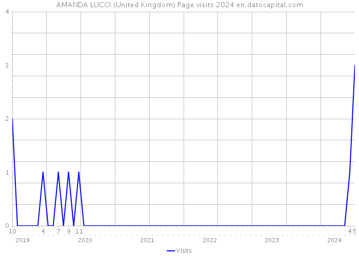 AMANDA LUCCI (United Kingdom) Page visits 2024 
