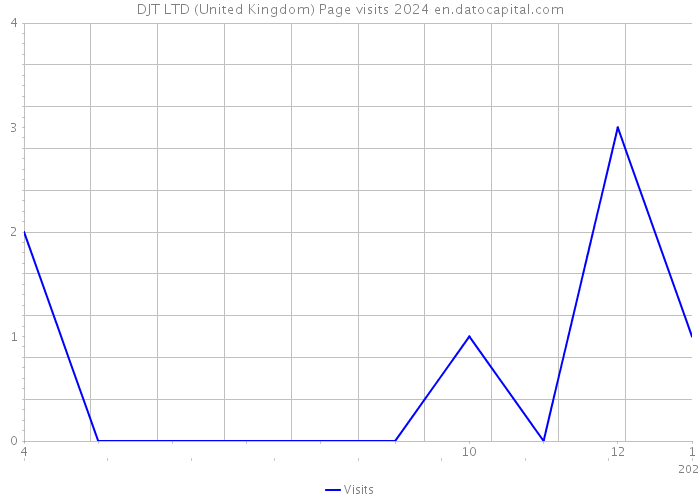 DJT LTD (United Kingdom) Page visits 2024 