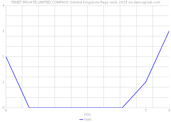 TENET PRIVATE LIMITED COMPANY (United Kingdom) Page visits 2024 