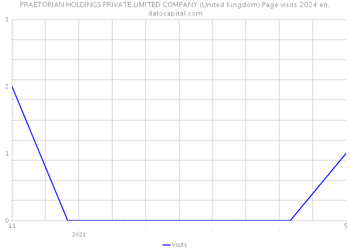 PRAETORIAN HOLDINGS PRIVATE LIMITED COMPANY (United Kingdom) Page visits 2024 