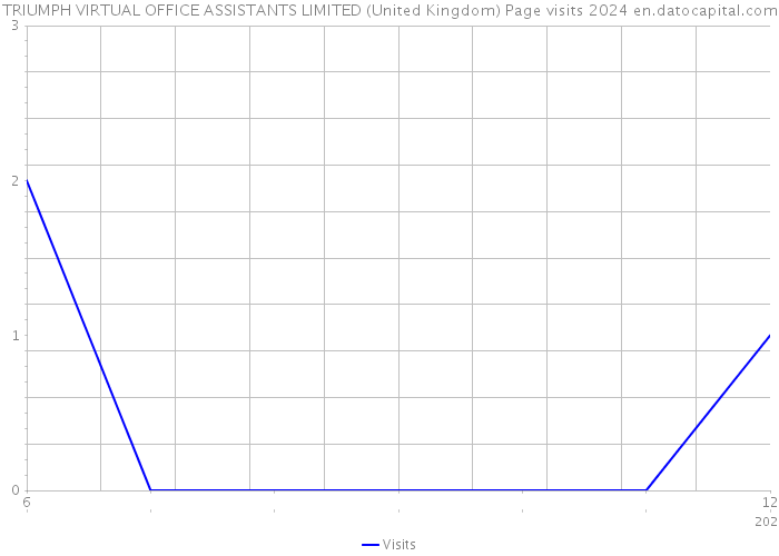 TRIUMPH VIRTUAL OFFICE ASSISTANTS LIMITED (United Kingdom) Page visits 2024 