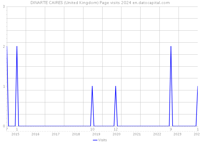 DINARTE CAIRES (United Kingdom) Page visits 2024 