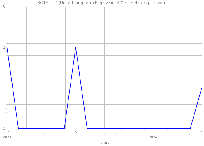 BOTA LTD (United Kingdom) Page visits 2024 
