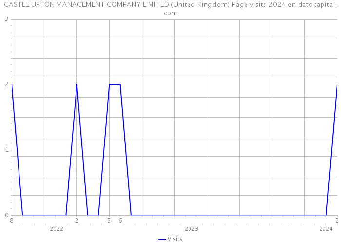 CASTLE UPTON MANAGEMENT COMPANY LIMITED (United Kingdom) Page visits 2024 