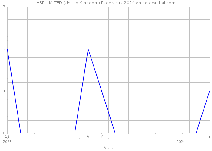 HBP LIMITED (United Kingdom) Page visits 2024 