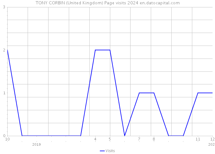 TONY CORBIN (United Kingdom) Page visits 2024 