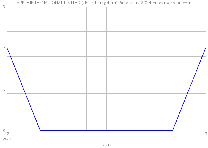 APPLE INTERNATIONAL LIMITED (United Kingdom) Page visits 2024 