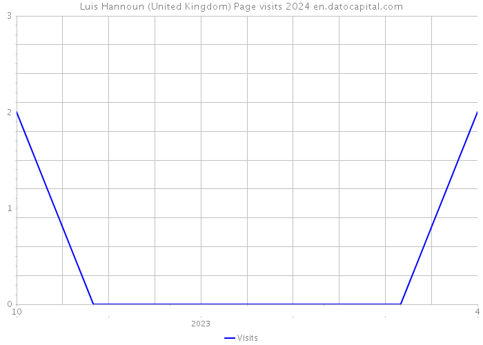Luis Hannoun (United Kingdom) Page visits 2024 