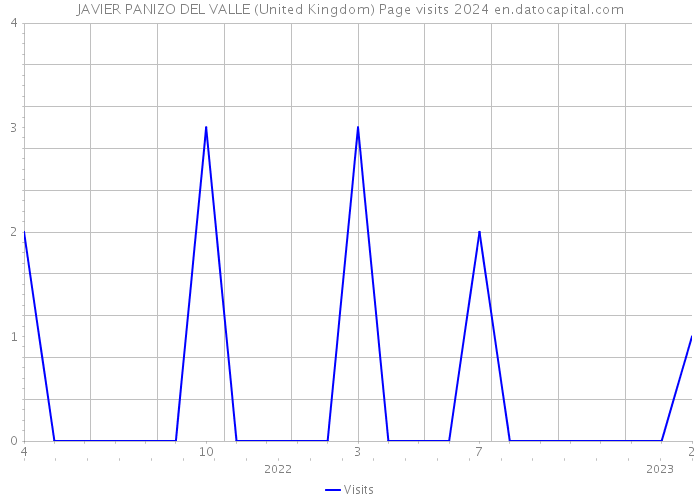 JAVIER PANIZO DEL VALLE (United Kingdom) Page visits 2024 
