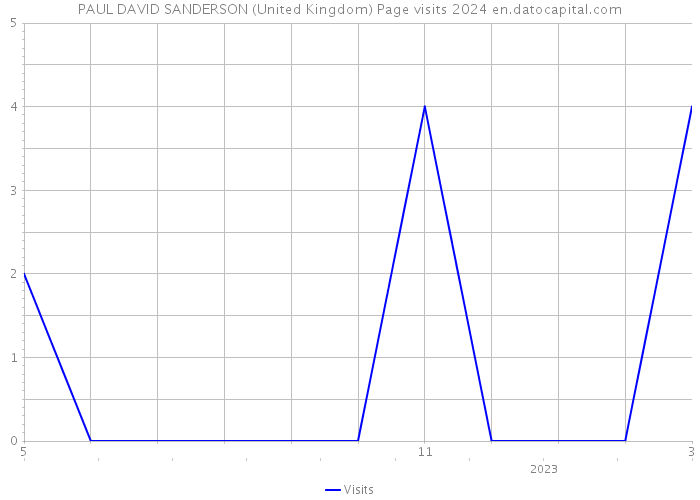 PAUL DAVID SANDERSON (United Kingdom) Page visits 2024 