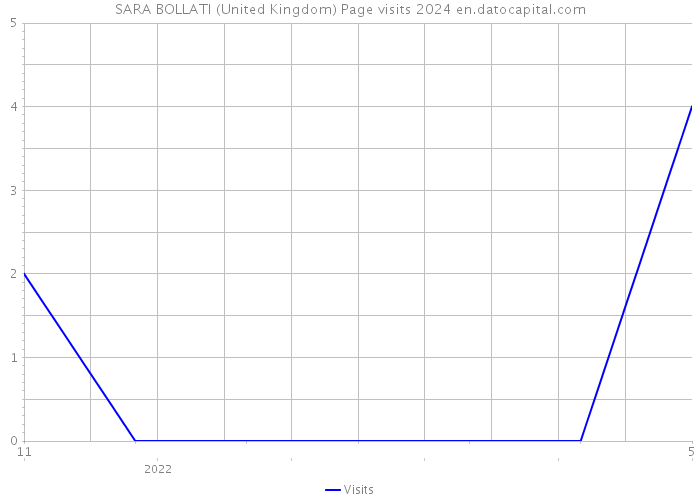 SARA BOLLATI (United Kingdom) Page visits 2024 