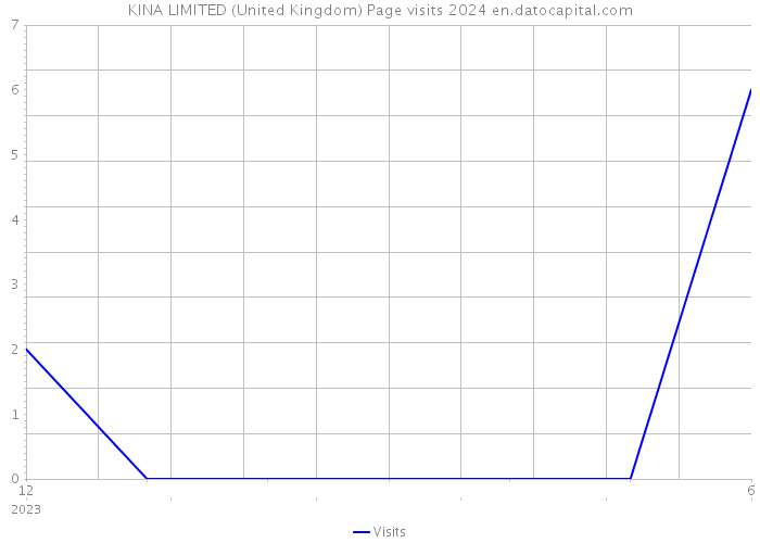 KINA LIMITED (United Kingdom) Page visits 2024 