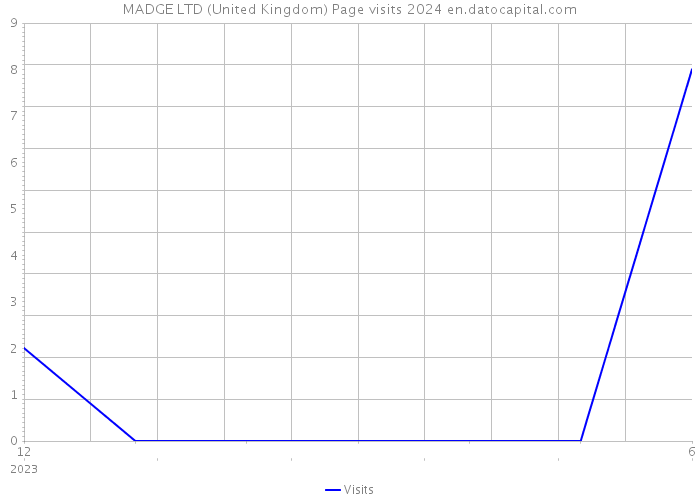 MADGE LTD (United Kingdom) Page visits 2024 