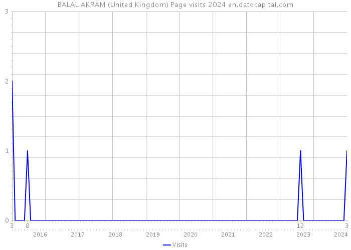 BALAL AKRAM (United Kingdom) Page visits 2024 