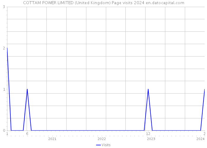 COTTAM POWER LIMITED (United Kingdom) Page visits 2024 