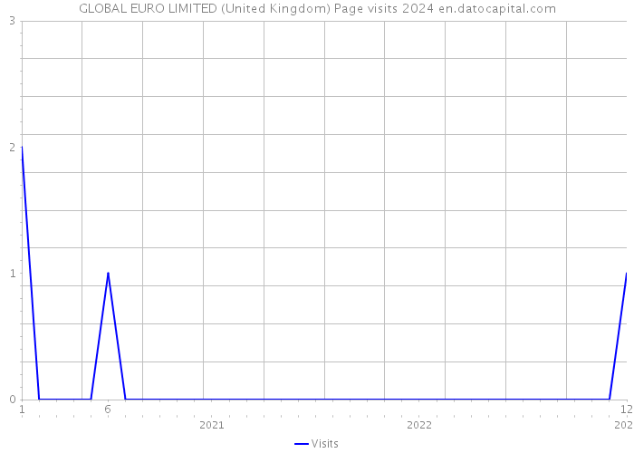 GLOBAL EURO LIMITED (United Kingdom) Page visits 2024 