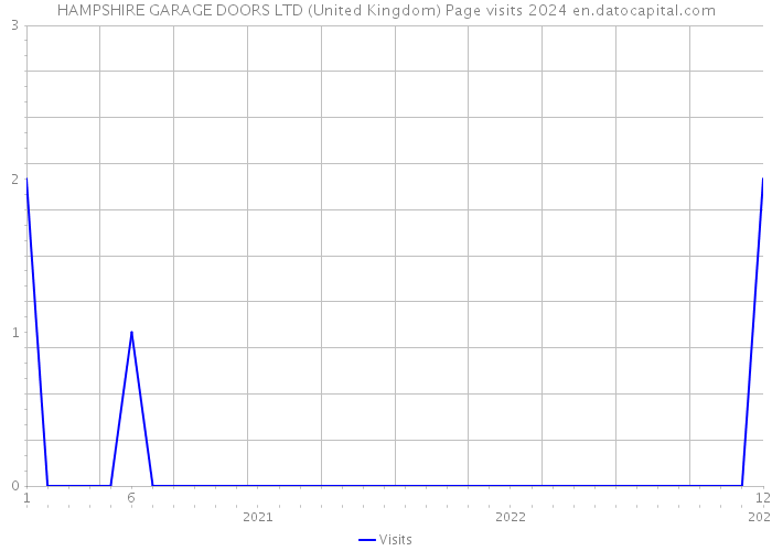 HAMPSHIRE GARAGE DOORS LTD (United Kingdom) Page visits 2024 
