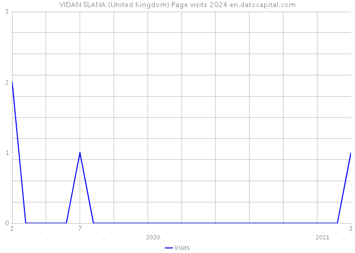 VIDAN SLANA (United Kingdom) Page visits 2024 