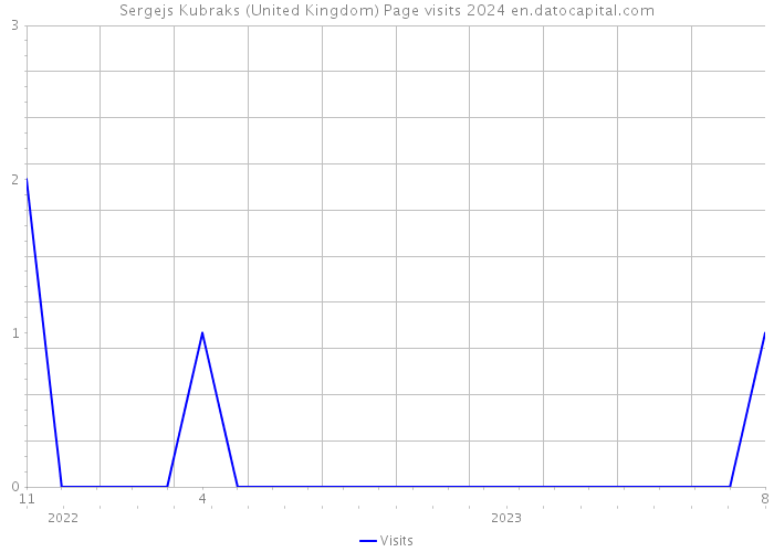 Sergejs Kubraks (United Kingdom) Page visits 2024 