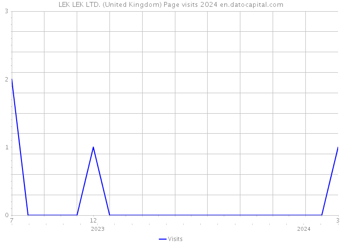 LEK LEK LTD. (United Kingdom) Page visits 2024 