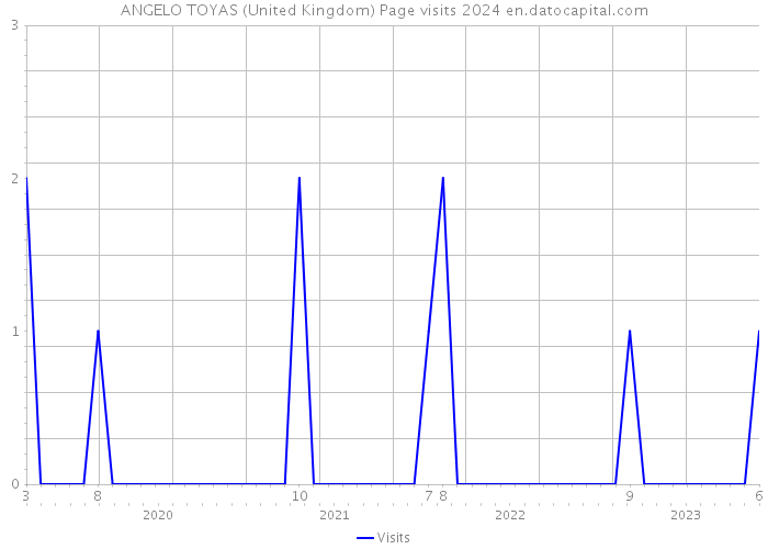 ANGELO TOYAS (United Kingdom) Page visits 2024 