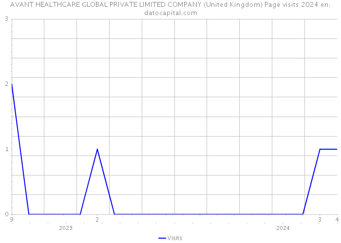 AVANT HEALTHCARE GLOBAL PRIVATE LIMITED COMPANY (United Kingdom) Page visits 2024 
