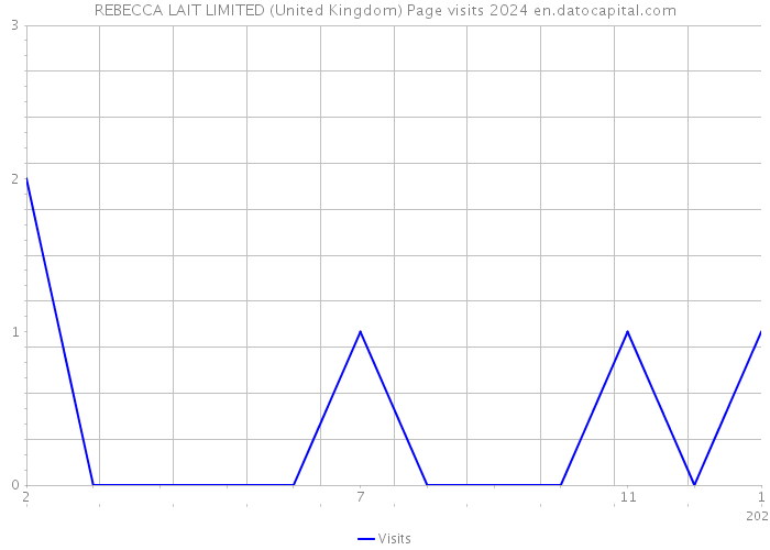 REBECCA LAIT LIMITED (United Kingdom) Page visits 2024 