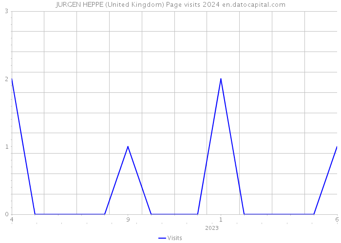 JURGEN HEPPE (United Kingdom) Page visits 2024 