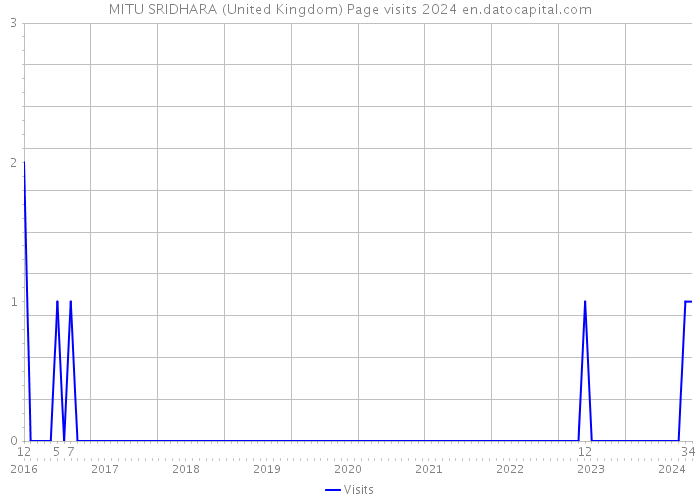 MITU SRIDHARA (United Kingdom) Page visits 2024 