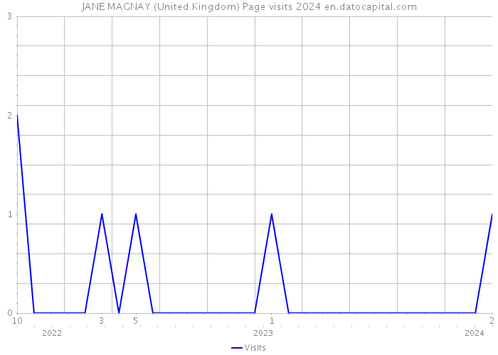 JANE MAGNAY (United Kingdom) Page visits 2024 