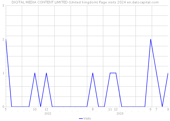 DIGITAL MEDIA CONTENT LIMITED (United Kingdom) Page visits 2024 