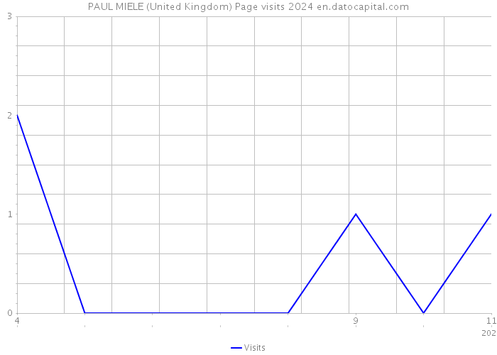 PAUL MIELE (United Kingdom) Page visits 2024 