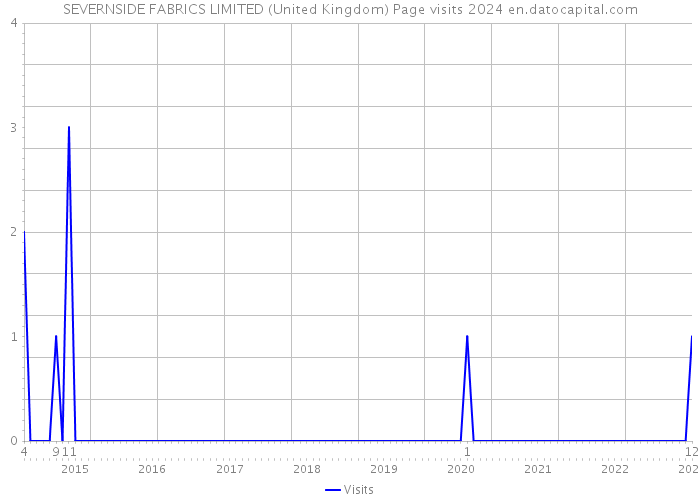 SEVERNSIDE FABRICS LIMITED (United Kingdom) Page visits 2024 