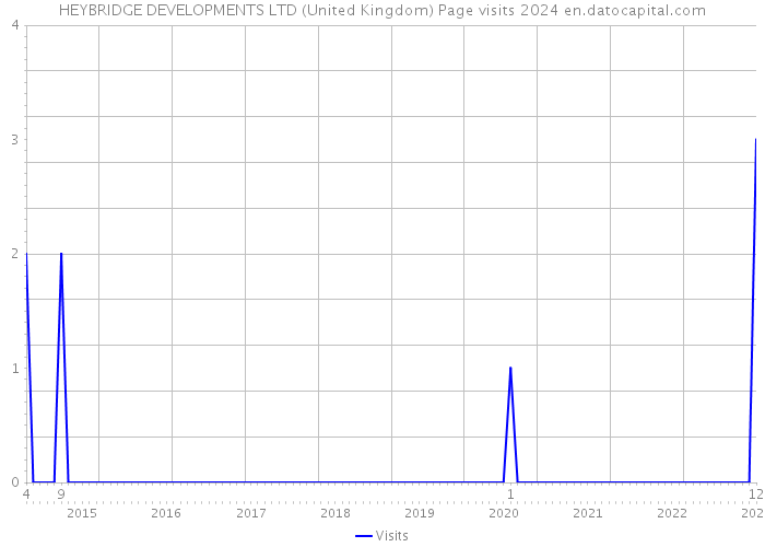 HEYBRIDGE DEVELOPMENTS LTD (United Kingdom) Page visits 2024 