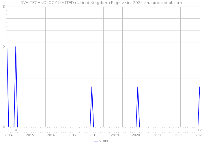 RVH TECHNOLOGY LIMITED (United Kingdom) Page visits 2024 